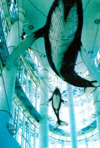 水族館・クジラのオブジェ・大型模型・展示模型・展示造形