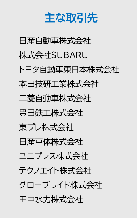 ワード技研の主な取引先・大手企業と取引豊富