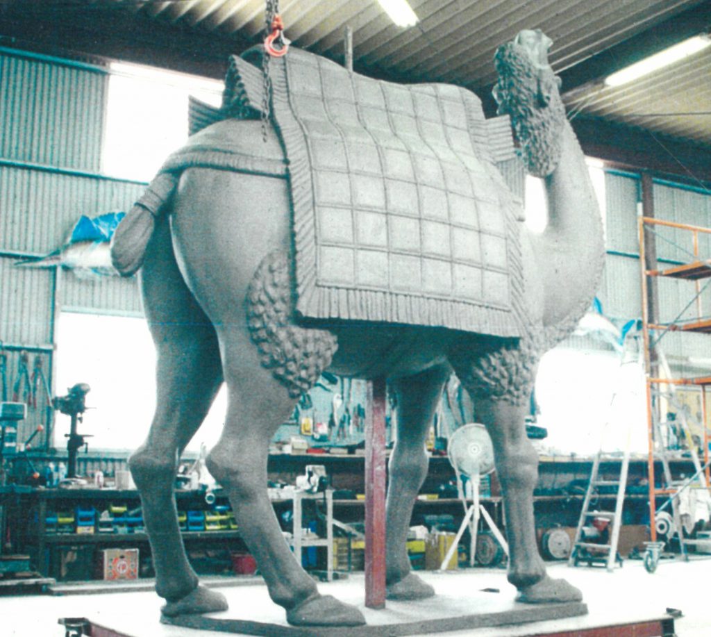 FRP(繊維強化プラスチック)による展示用模型、塗装前